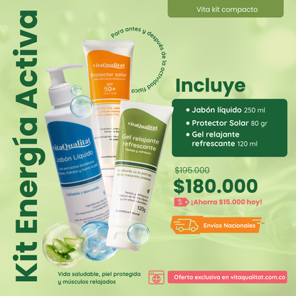 Kit Energía Activa – Para Antes y Después de la Actividad Física