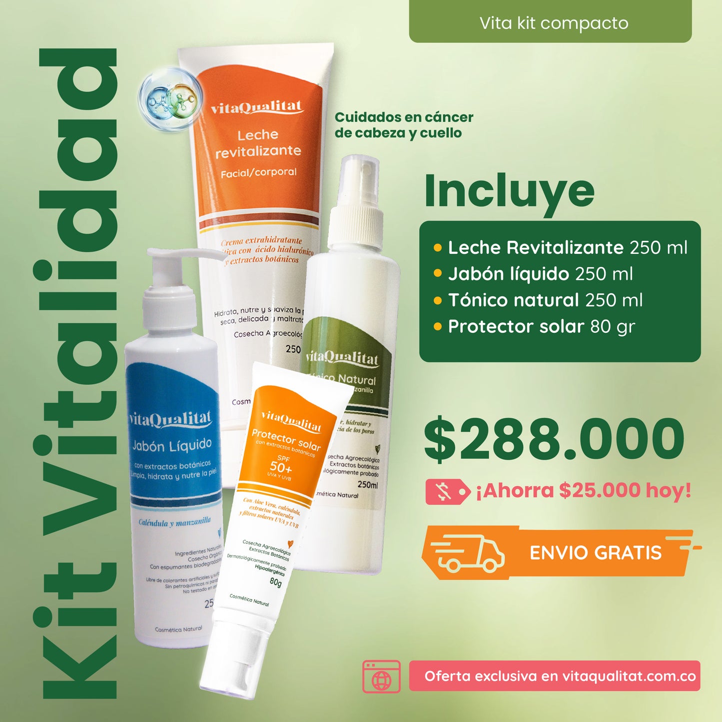 Kit Vitalidad – Zona Cabeza y Cuello