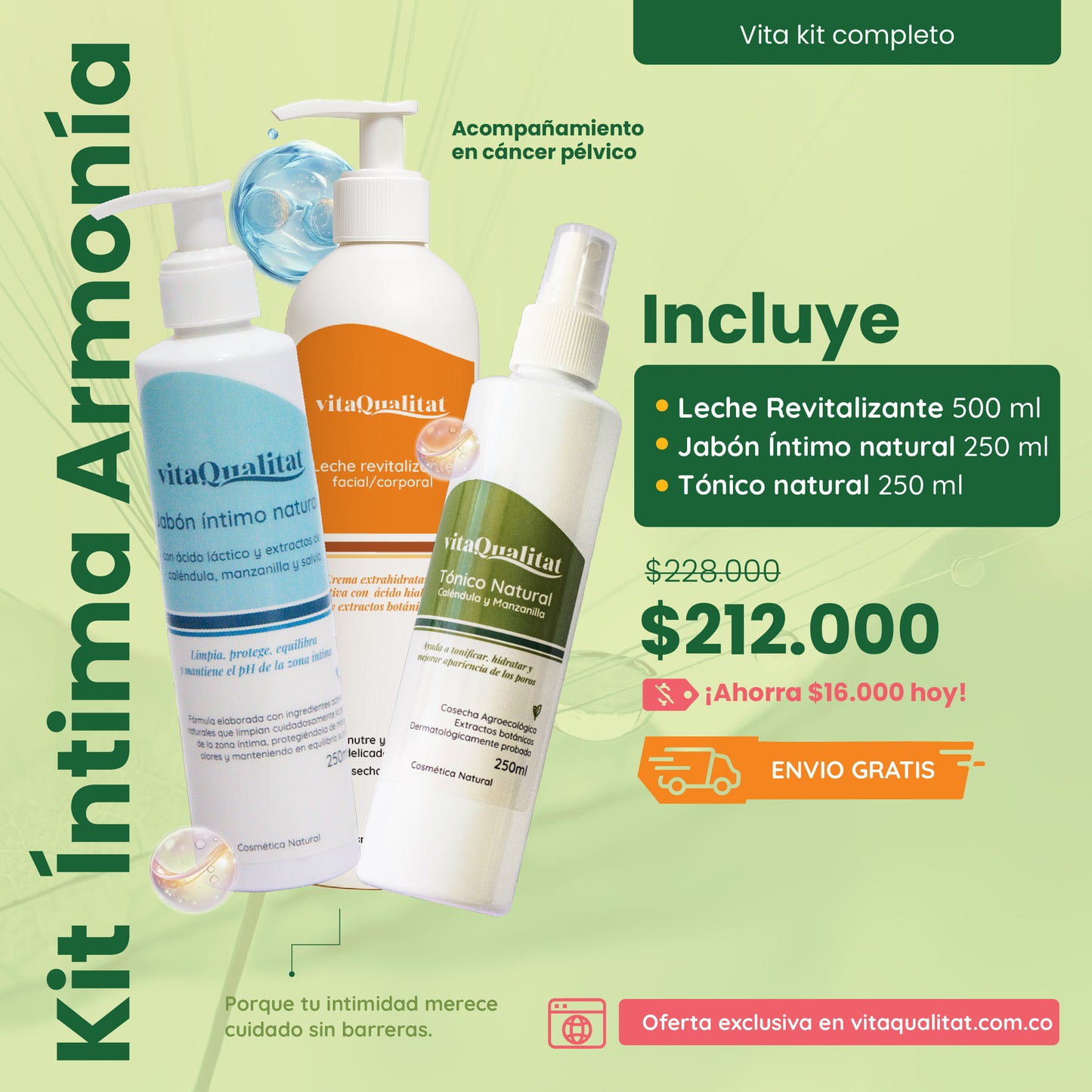 Kit Intima Armonía – Cáncer en Zona Pélvica / Completo