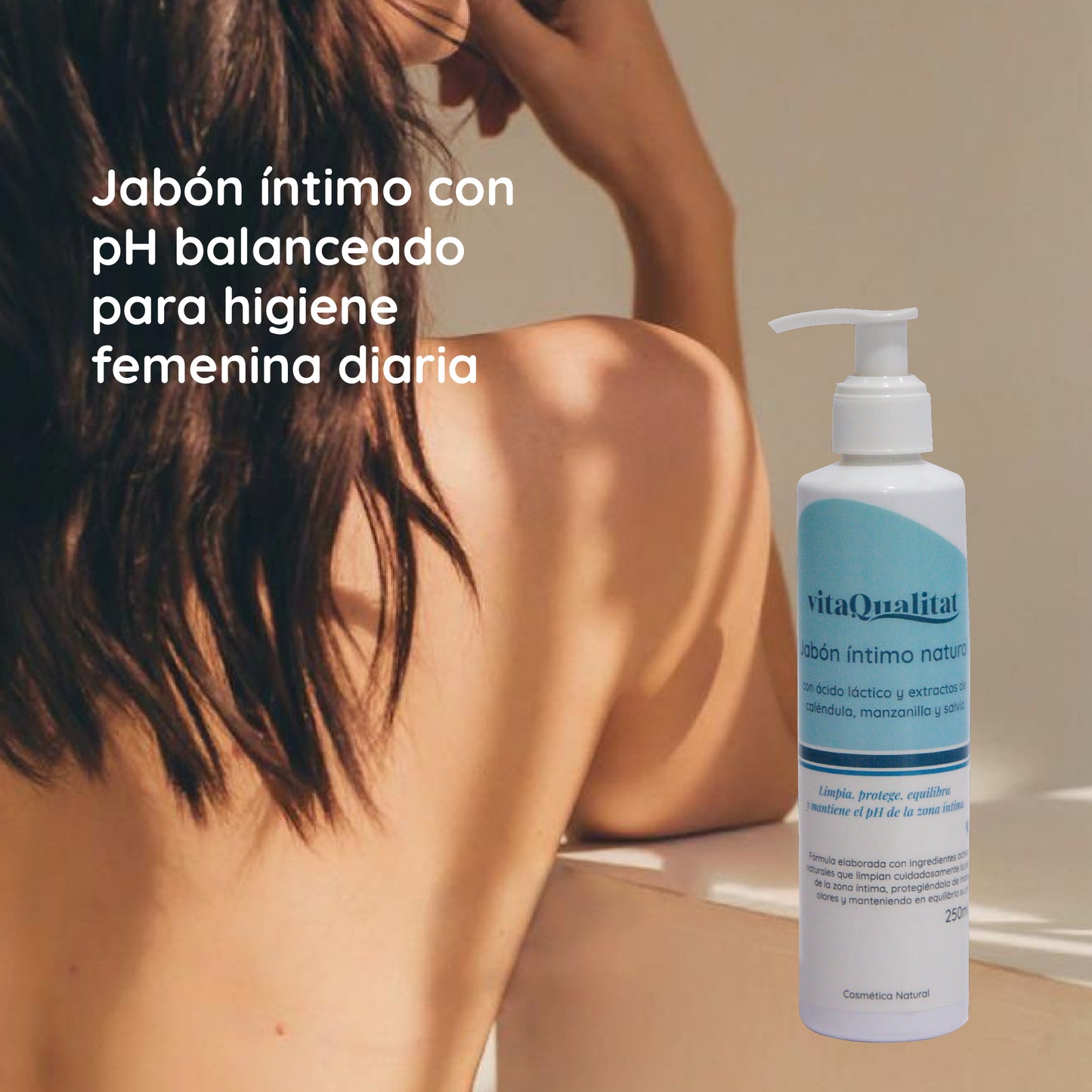 Jabón Íntimo Natural con Ácido Láctico 250 ml