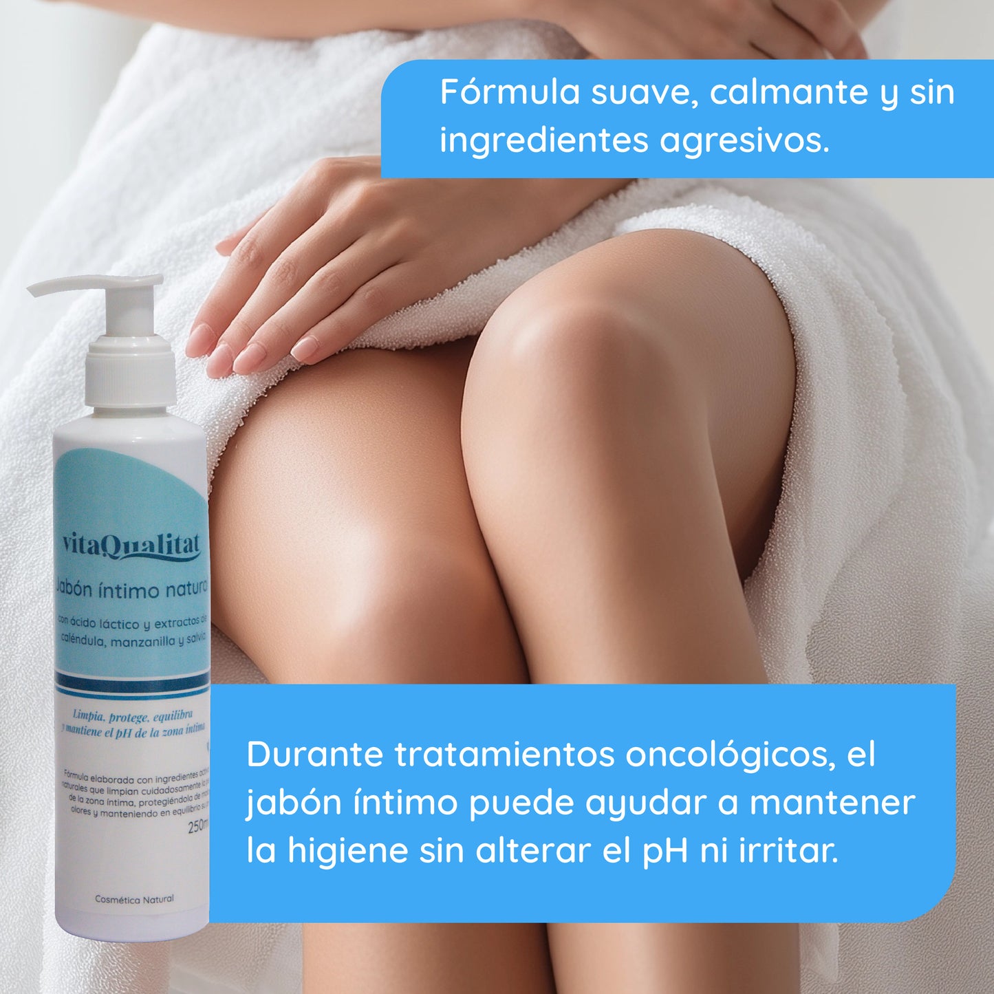 Jabón Íntimo Natural con Ácido Láctico 250 ml