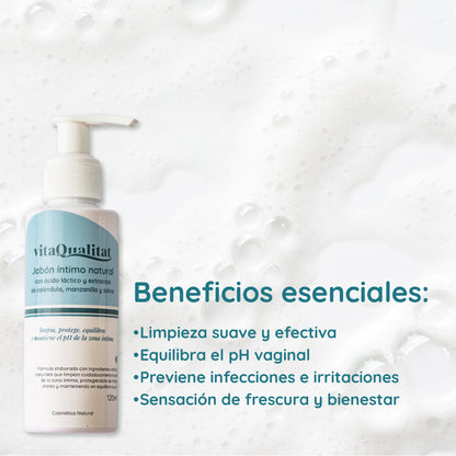 Jabón Íntimo Natural con Ácido Láctico 120 ml