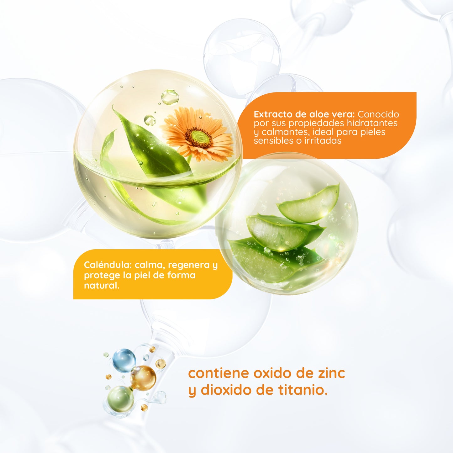 componentes principales protector solar